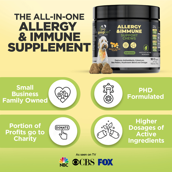 Googipet Allergy &amp; Immune Support Chews (Peanut Butter), product detail image 5