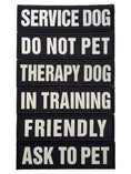 Charger l'image dans la visionneuse de la galerie, Black Reflective High Vis Pet Tag Patch Waterproof 4.5 X 1 Inch Hook by kiloninerpets
