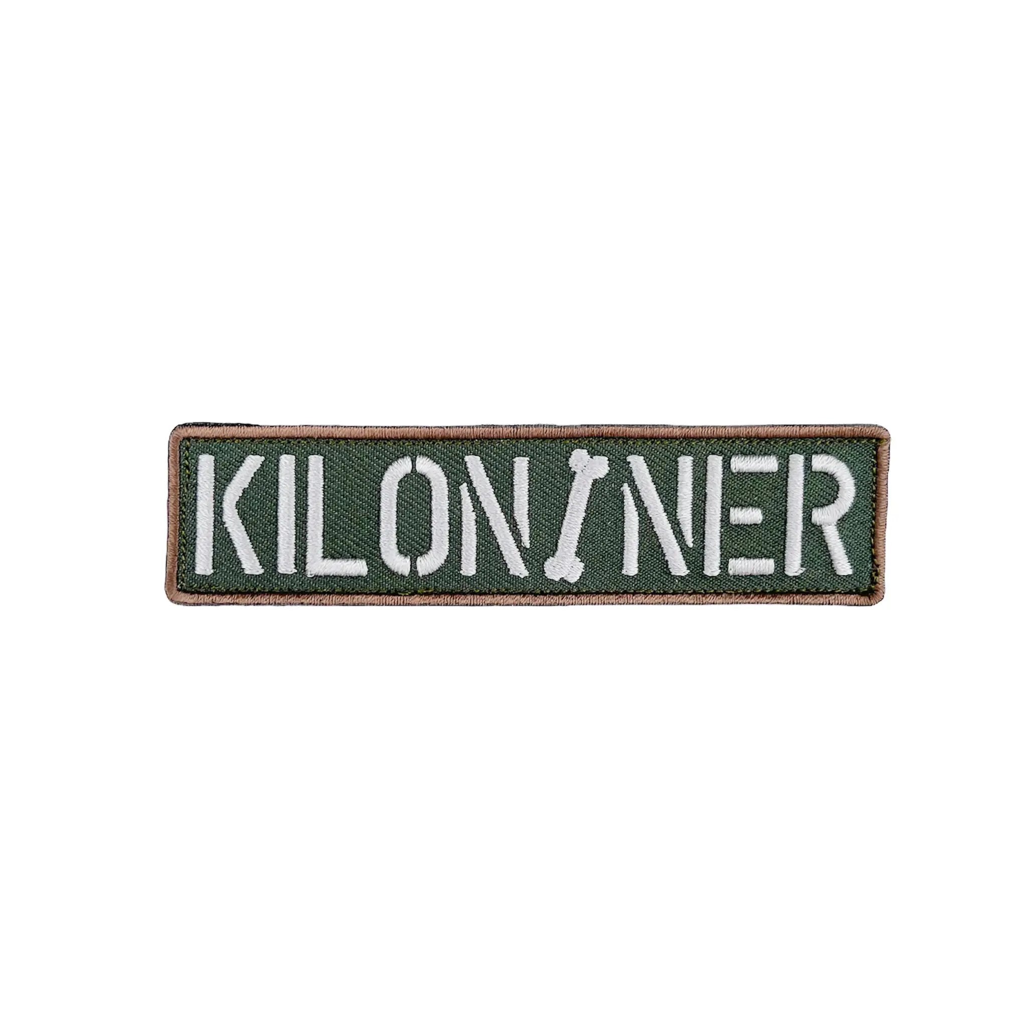 Kiloniner Stencil Embroidered Dog Morale Patch