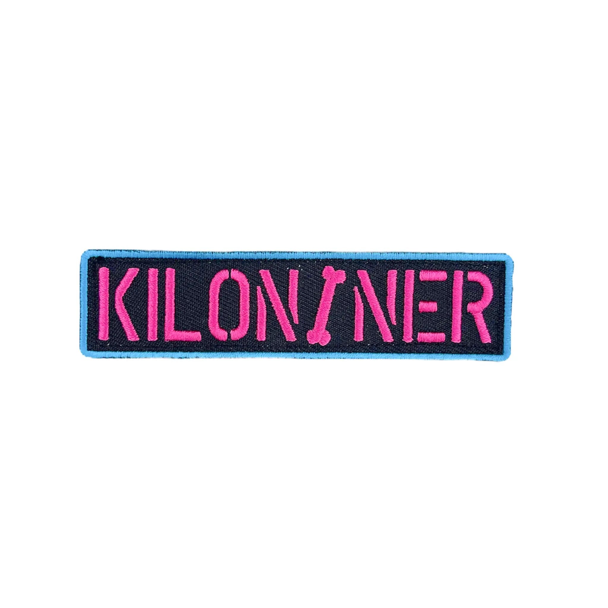 Kiloniner Stencil Embroidered Dog Morale Patch