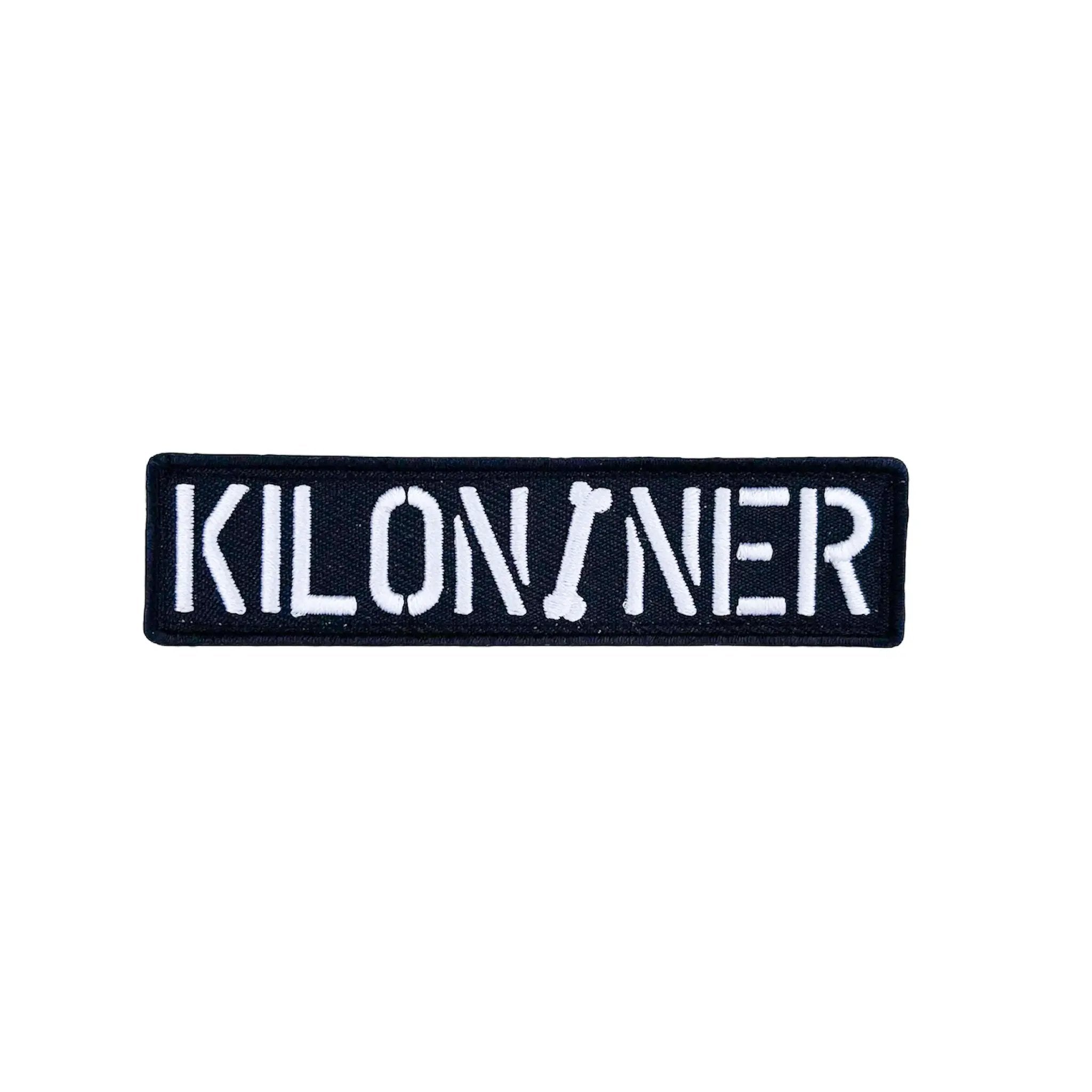 Kiloniner Stencil Embroidered Dog Morale Patch