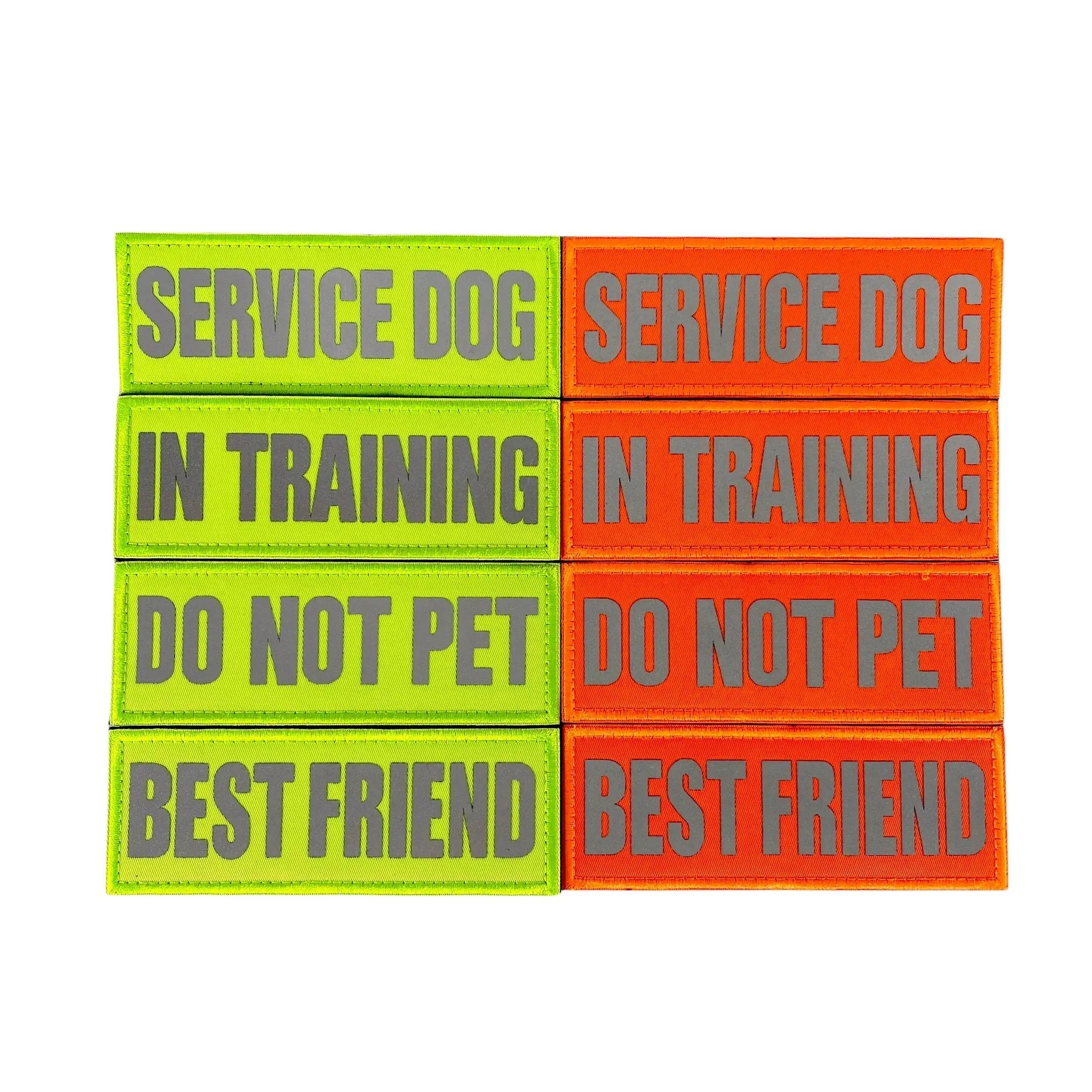 REFLECTIVE HIGH VISIBILITY NEON Tag Patch by kiloninerpets