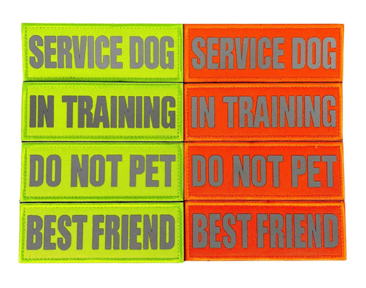 REFLECTIVE HIGH VISIBILITY NEON Tag Patch by kiloninerpets
