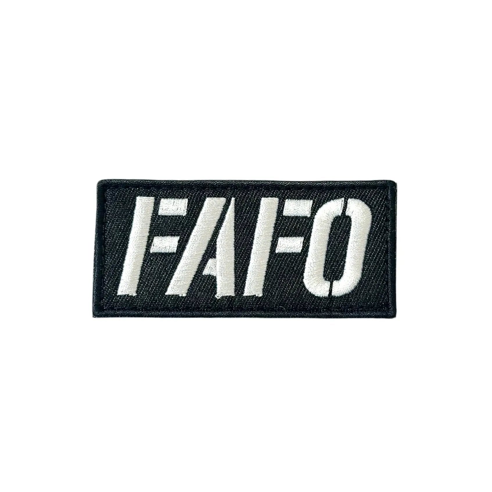 FAFO Tactical Morale Patch With Hook Fastener Backing 1.5x3.5in by kiloninerpets