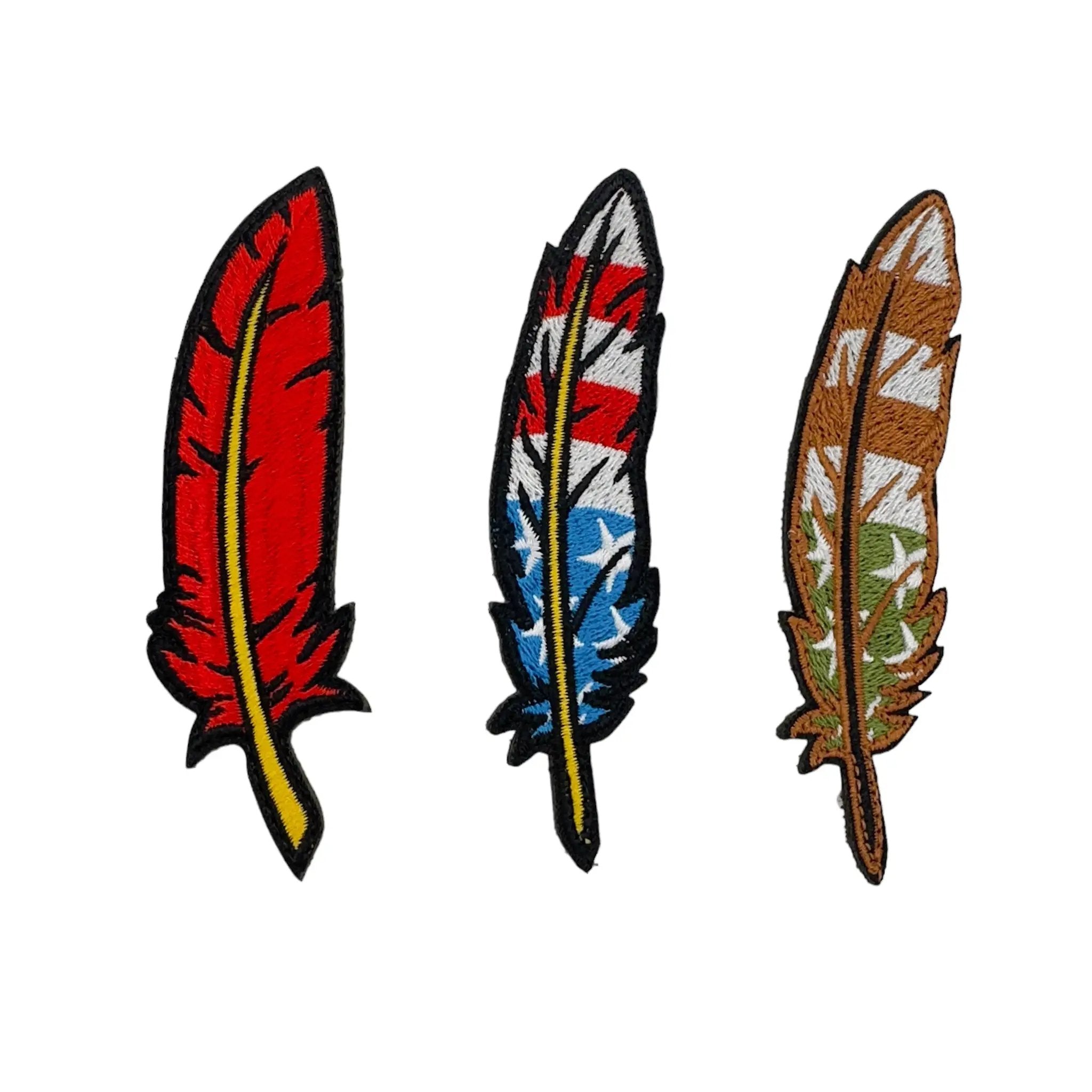 FEATHER Embroidered Morale Patch 3.75 BY 1 Inch For Vest Harness by kiloninerpets