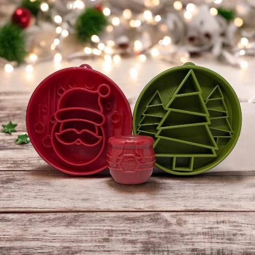 SodaPup Santa eBowl slow feeder dog bowl in red, view 11