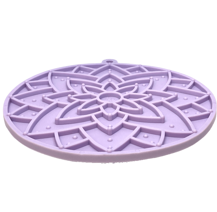 Lotus Design emat - Enrichment Lick Mat For Dogs and Cats - With Suction Cups | USA Made by SodaPup/True Dogs, LLC