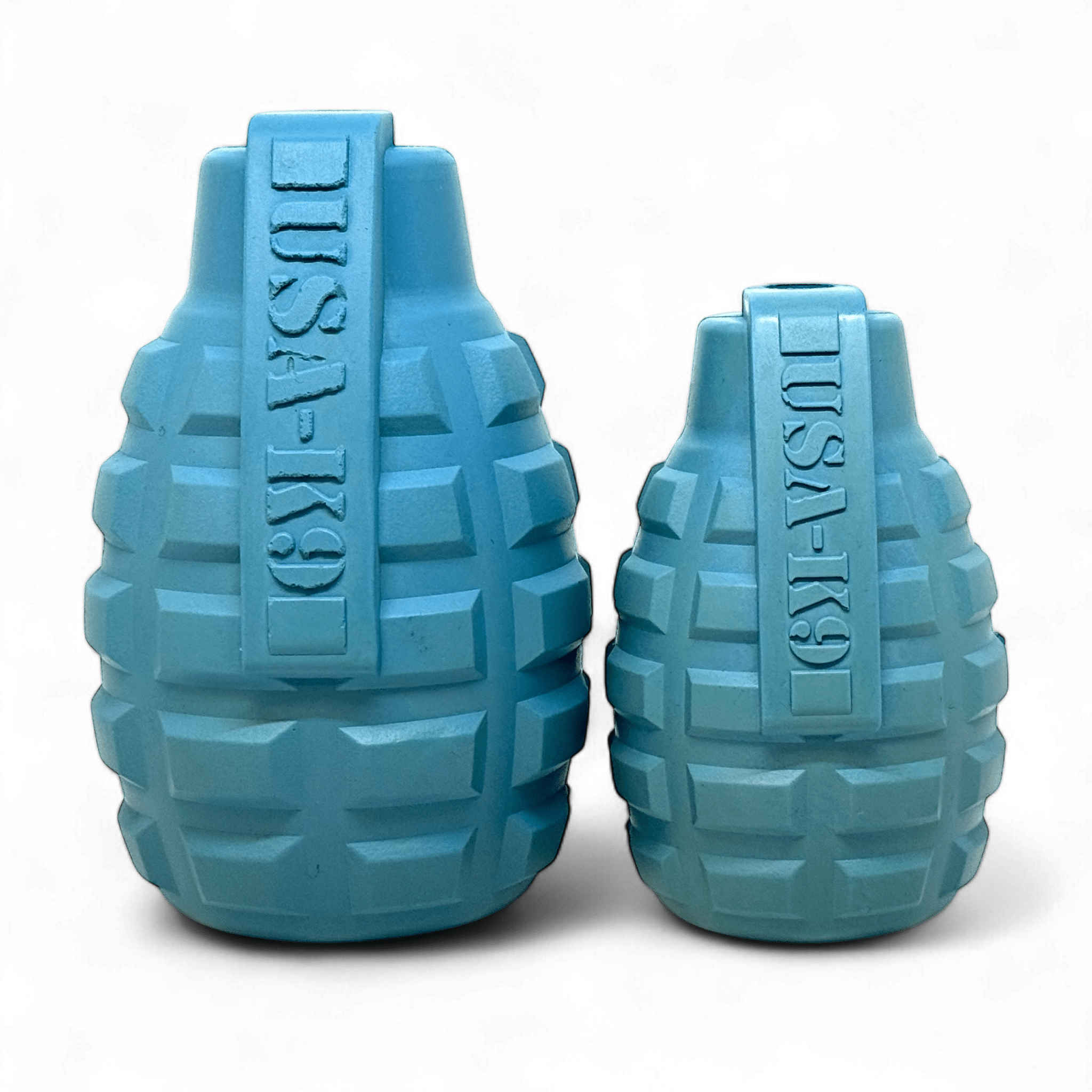 USA-K9 Grenade Shaped Rubber Dog Toy - Chew, Treat Dispenser & Tug Toy | USA