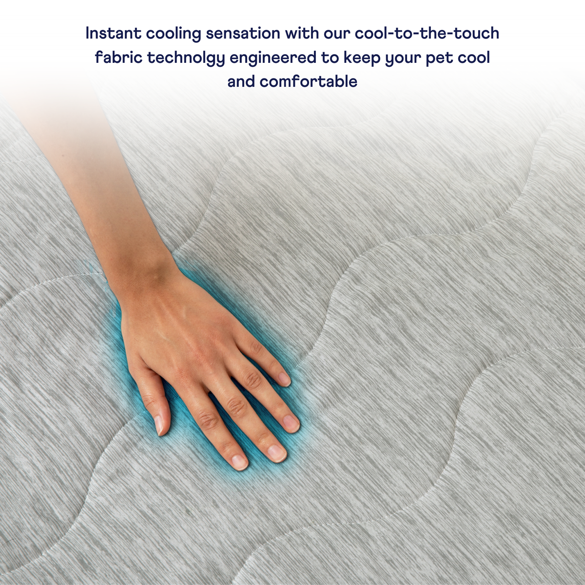 PupChill cooling waterproof blanket Arctic Grey by Paw.com.