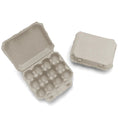Load image into Gallery viewer, Henlay Quail 12-Egg Carton by My Pet Chicken, gray molded-pulp, 3x4 design, 4 cartons shown
