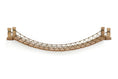 Load image into Gallery viewer, Cat Bridge for Wall by Catastrophic Creations; natural wood slats on brown rope lattice
