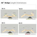 Load image into Gallery viewer, Corner Cat Shelf Bridge; wooden cat bridge with four orientations 66-A to 66-D.
