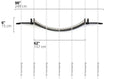 Gallery viewerに画像を読み込む, Catastrophic Creations Cat Wall Bridge and Shelf Set, curved black cat bridge with woven rope mesh

