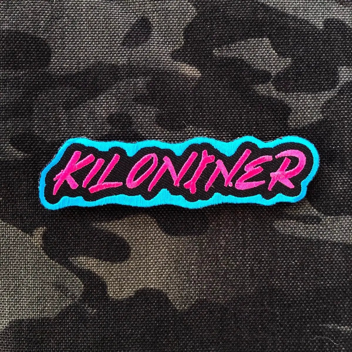 KILONINER RAD PT Morale Patch 4 Inch Pink Turquoise Miami Vice by kiloninerpets