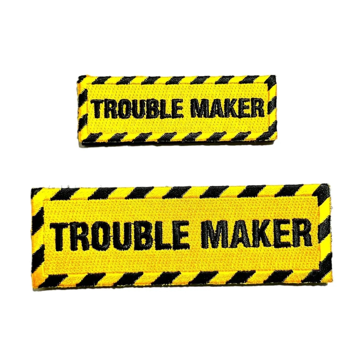 Trouble Maker Embroidered Morale Patch 1.25 X 4.5 Hook Back by kiloninerpets