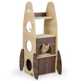 Bild in Galerie-Betrachter laden, Rocket 47 Inch Large Wooden Cat Tree Natural Sisal Scratcher Indoor by DirectDeals
