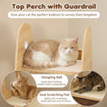 Bild in Galerie-Betrachter laden, Rocket 47 Inch Large Wooden Cat Tree Natural Sisal Scratcher Indoor by DirectDeals
