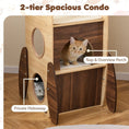 Bild in Galerie-Betrachter laden, Rocket 47 Inch Large Wooden Cat Tree Natural Sisal Scratcher Indoor by DirectDeals

