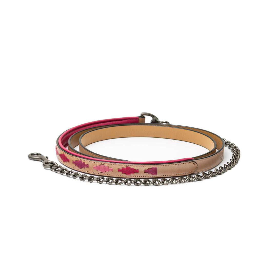 Halter Ego Rosé Lumière Leather Lead Shank