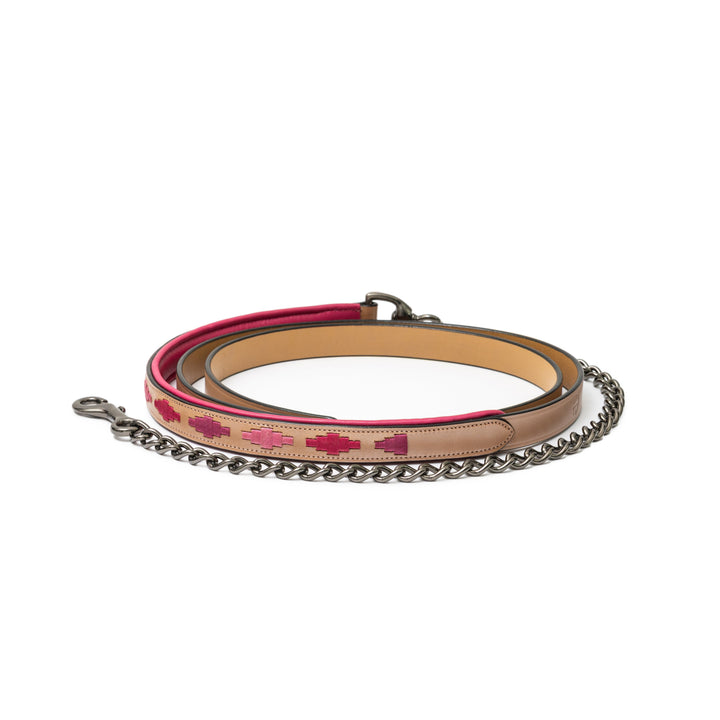 Halter Ego Rosé Lumière Leather Lead Shank