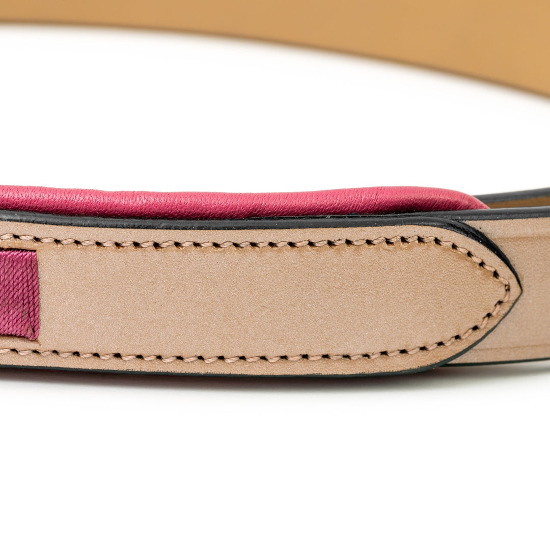 Halter Ego Rosé Lumière Leather Lead Shank, padded handle