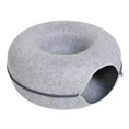Bild in Galerie-Betrachter laden, Whisker House Felt Donut Cat Bed Dual Purpose Cat Tunnel Bed And Hideout Modern Sleep Solution For Indoor Cats by Whisker House
