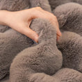 Load image into Gallery viewer, Velvet couch cover by topspet in soft gray plush fabric, cat- and dog-proof
