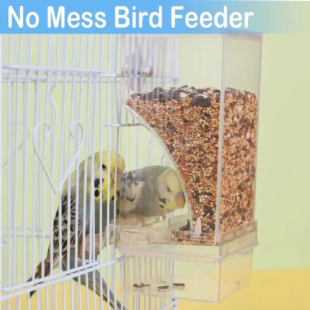 Smart Automatic Bird Feeder With Seed Catcher No Mess Gravity Feeder by Pet Zen