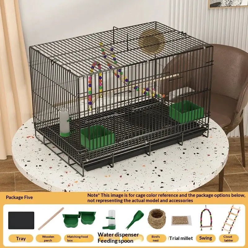 Royal Loft Double Level Parrot Cage Spacious Multi Tier Bird Home by Vivalo
