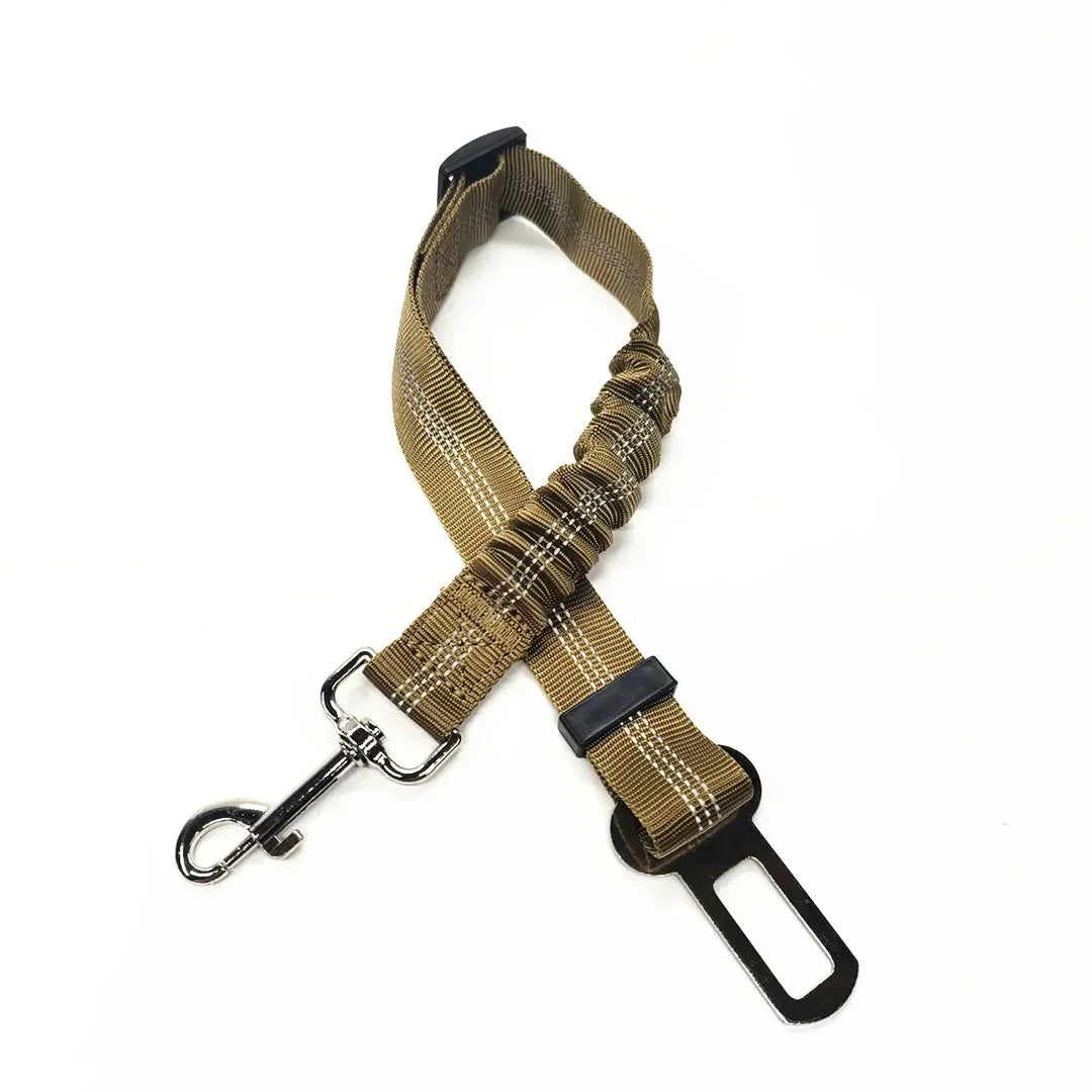 Khaki elastic-section tether