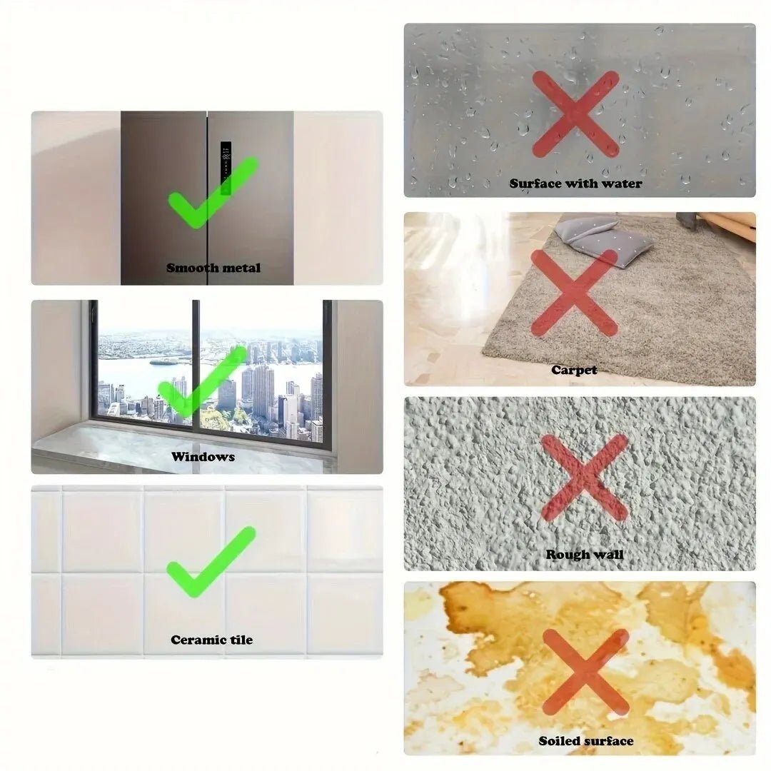 Compatible and unsuitable suction surfaces