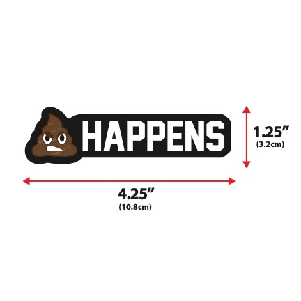 Shit Happens Embroidered Morale Patch Hook Fastener Vest Tactical by kiloninerpets