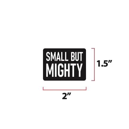 Small But Mighty Embroidered Tactical Morale Patch Two By One And A Half Inch Vests And Harnesses With Hook by kiloninerpets