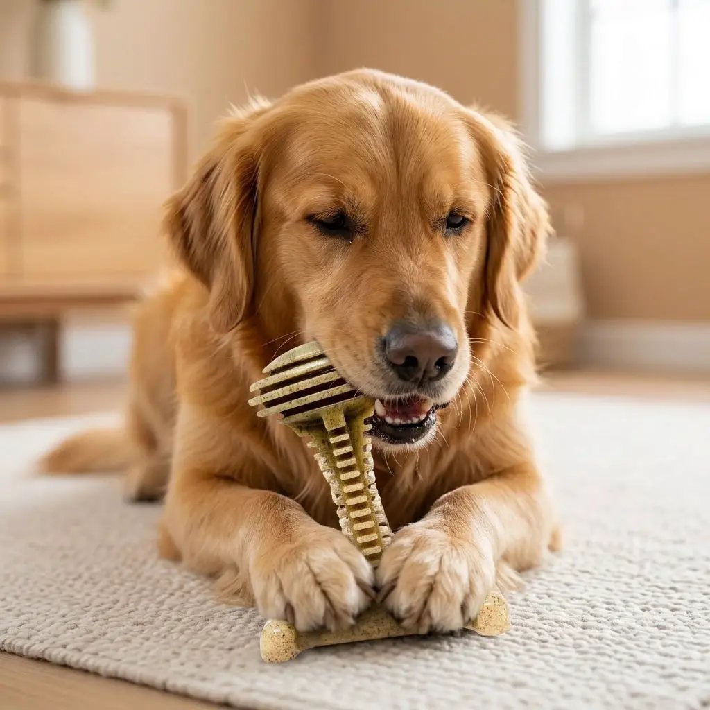 SodaPup Honey Bone Dental Tower XL Indestructible Nylon Dog Chew Toy by SodaPup/True Dogs, LLC