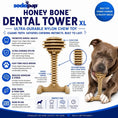 Load image into Gallery viewer, SodaPup Honey Bone Dental Tower XL Indestructible Nylon Dog Chew Toy by SodaPup/True Dogs, LLC
