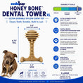 Load image into Gallery viewer, SodaPup Honey Bone Dental Tower XL Indestructible Nylon Dog Chew Toy by SodaPup/True Dogs, LLC
