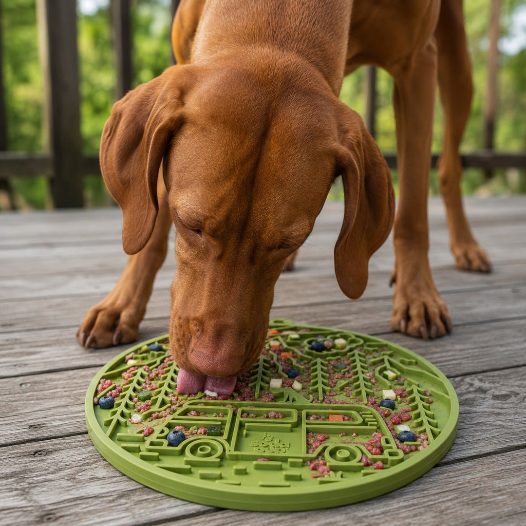 SodaPup Camp eMat TPE dog lick mat with suction cups, view 9