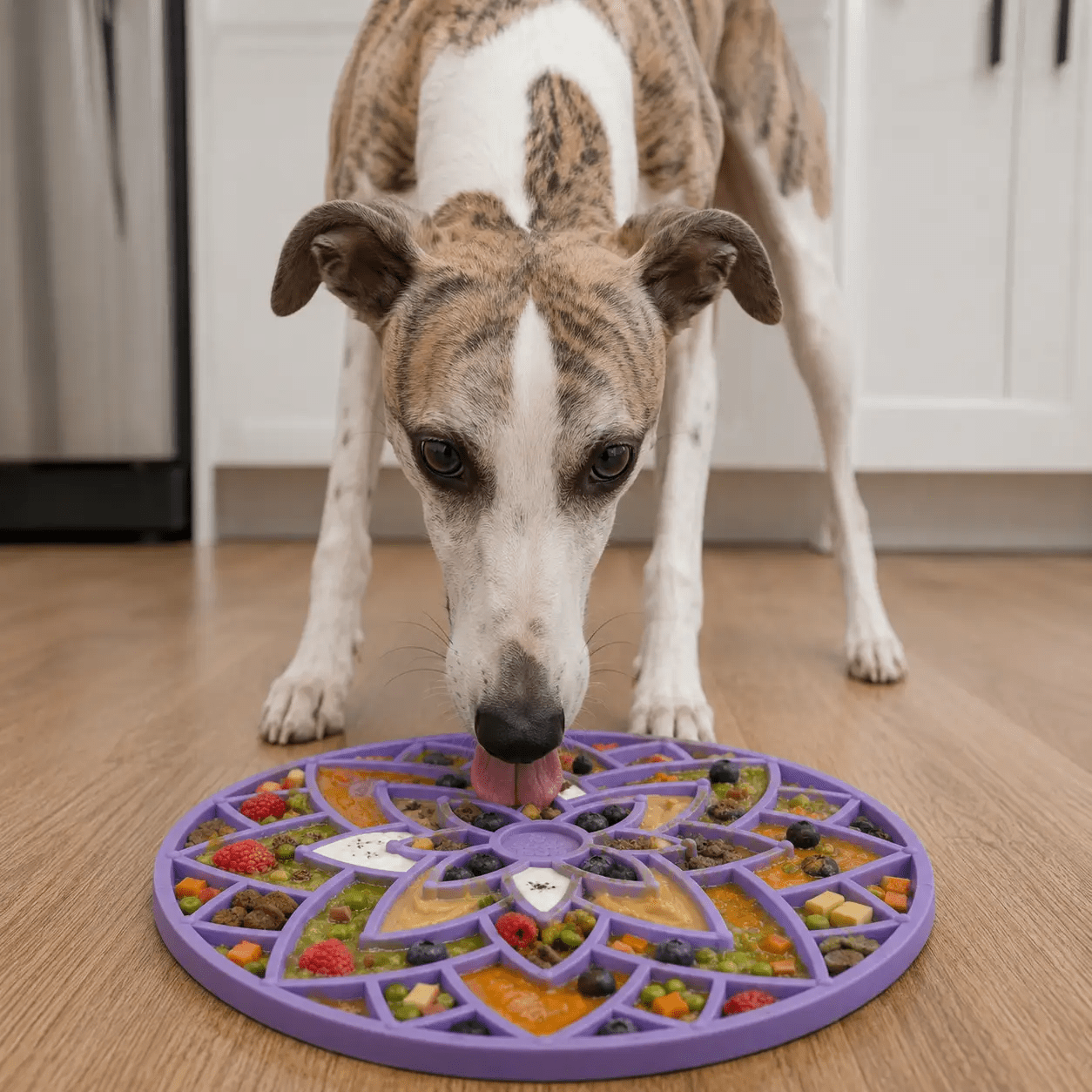Lotus Design emat - Enrichment Lick Mat For Dogs and Cats - With Suction Cups | USA Made by SodaPup/True Dogs, LLC