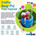 Cargar la imagen en la vista de la galería, Honey Pot Dog eCup Treat Dispenser | Durable PUP-X Rubber Enrichment Toy | USA Made
