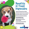 Cargar la imagen en la vista de la galería, Honey Pot Dog eCup Treat Dispenser | Durable PUP-X Rubber Enrichment Toy | USA Made
