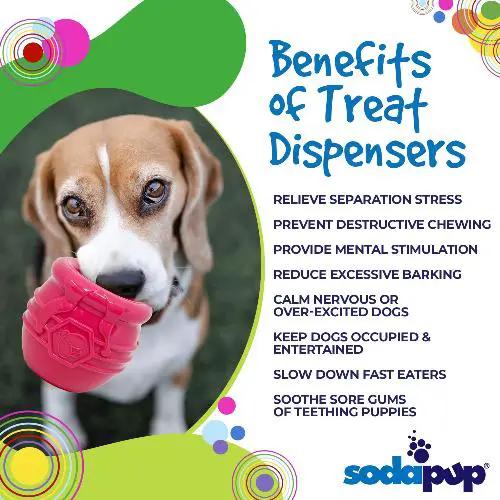 Honey Pot Dog eCup Treat Dispenser | Durable PUP-X Rubber Enrichment Toy | USA Made