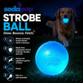 Charger l'image dans la visionneuse de la galerie, SodaPup Strobe Ball Light Up Dog Toy Durable Floating Heavy Duty USA by SodaPup/True Dogs, LLC
