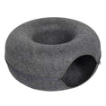 Bild in Galerie-Betrachter laden, Whisker House Felt Donut Cat Bed Dual Purpose Cat Tunnel Bed And Hideout Modern Sleep Solution For Indoor Cats by Whisker House
