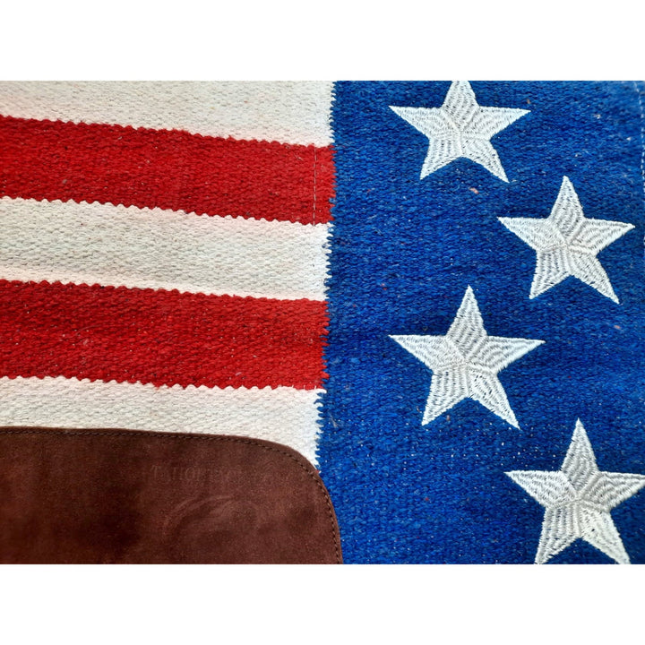 Tahoe Tack Liberty Peak Patriotic Cutback Saddle Pad, 32" x 30"