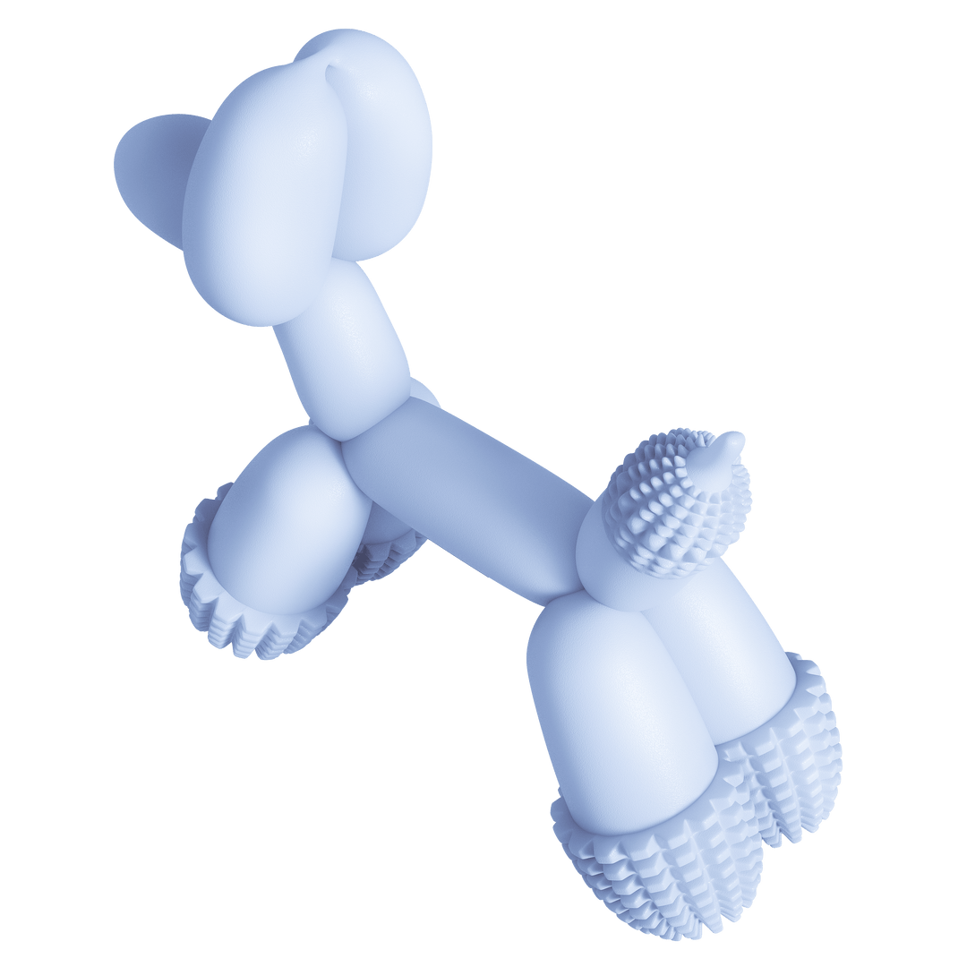 Balloon Dog Toy Blue