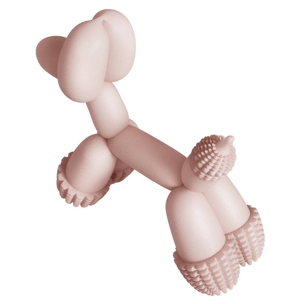 Balloon Dog Toy Pink