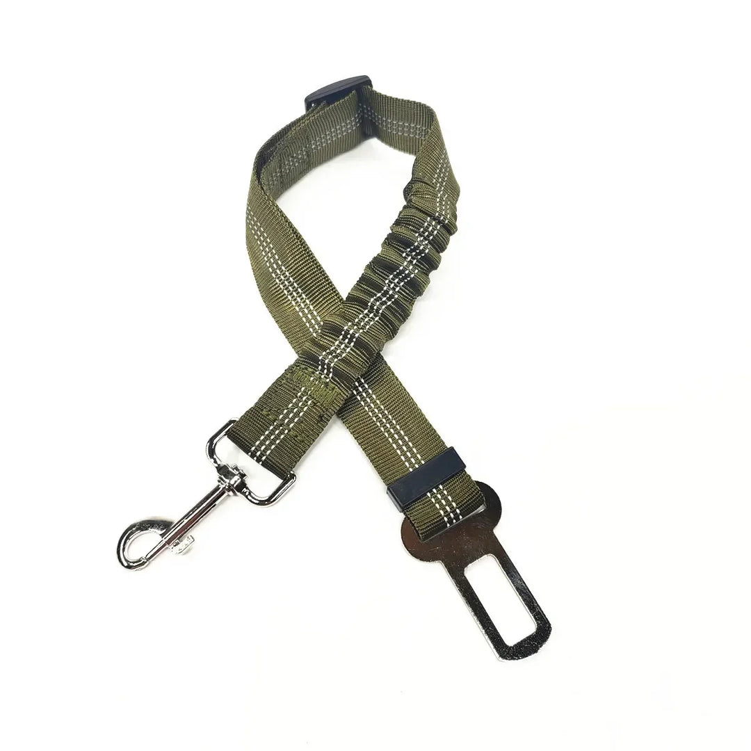 Army green elastic-section tether