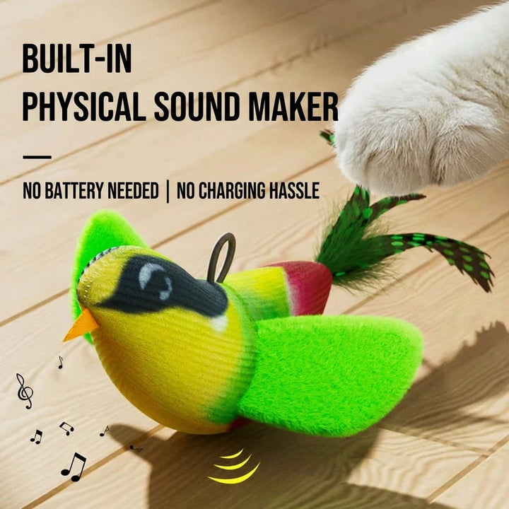 Supplier graphic describing mechanical bird sound maker