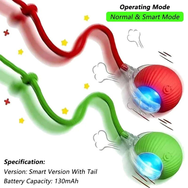 Red and green tail-ball pair