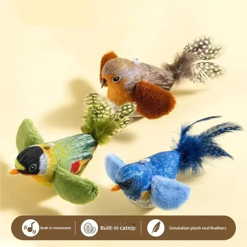 Plush bird toy color assortment